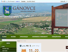 Tablet Screenshot of ganovce.sk